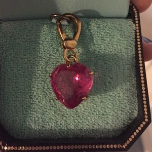 Juicy couture pink heart charm