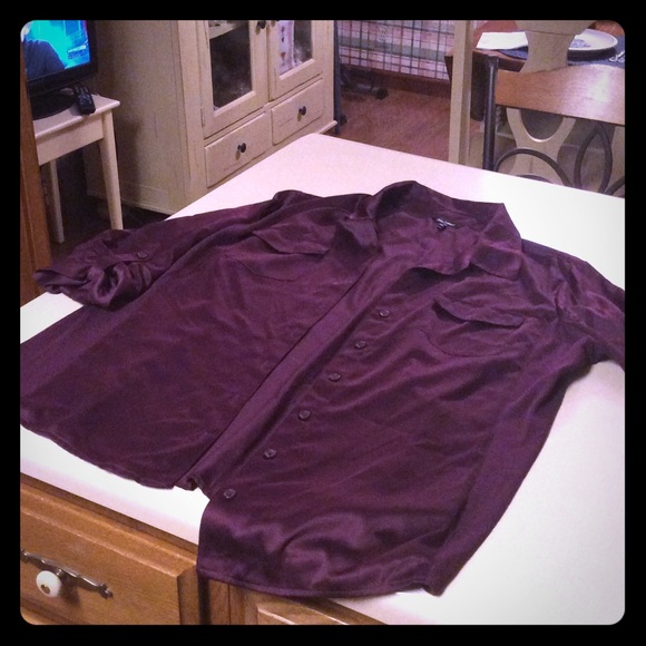 Purple Button Up. Never worn!