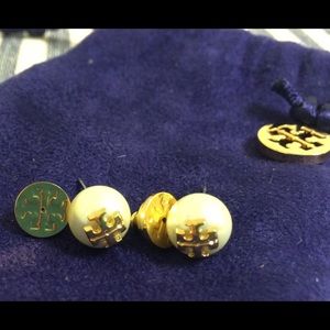 Tory Burch Pearl Stud Earrings