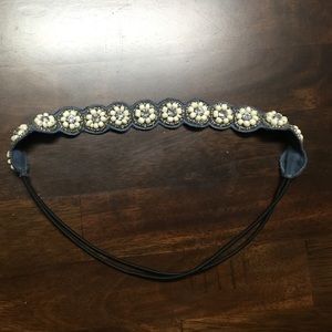flower beaded headband