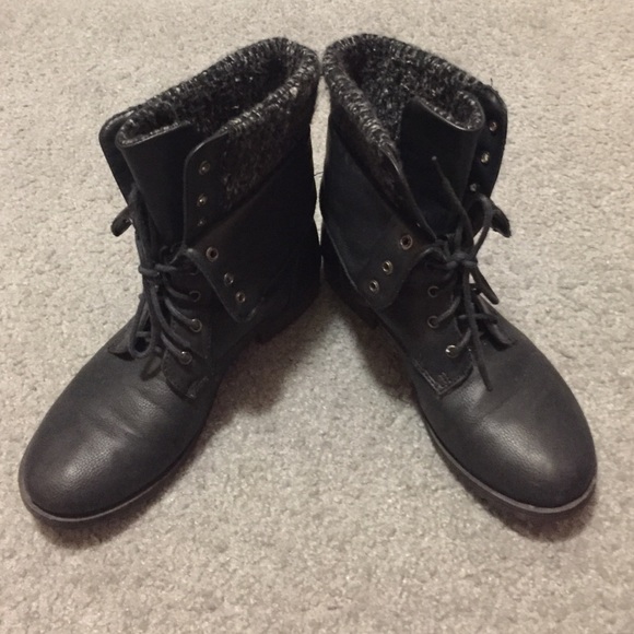 Black combat boots. Bentley worn!