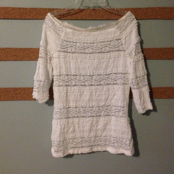 Lace Off-Shoulder Blouse
