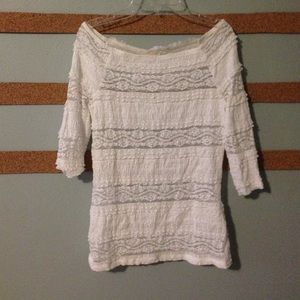 Lace Off-Shoulder Blouse