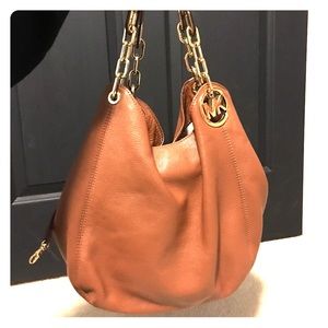 Michael Kors Fulton Large Leather Shoulder Bag