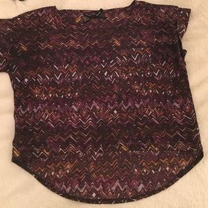 Purple stripped crop top