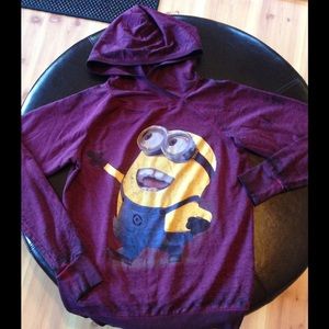 Adorable and soft Minion hoodie NWOT