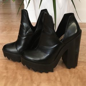 Zara leather platforms
