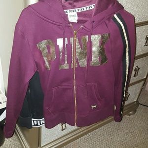 Pink sweat suit outfit