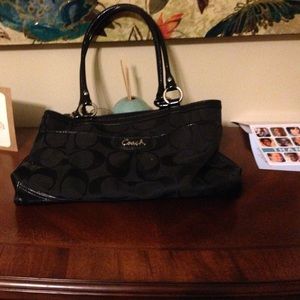 Medium Black Coach purse