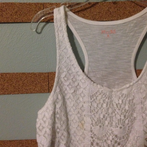 Precious Lace-Front Racerback Tank - Picture 2 of 4