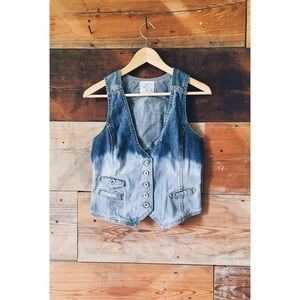 H&M Dip Dyed Denim Vest