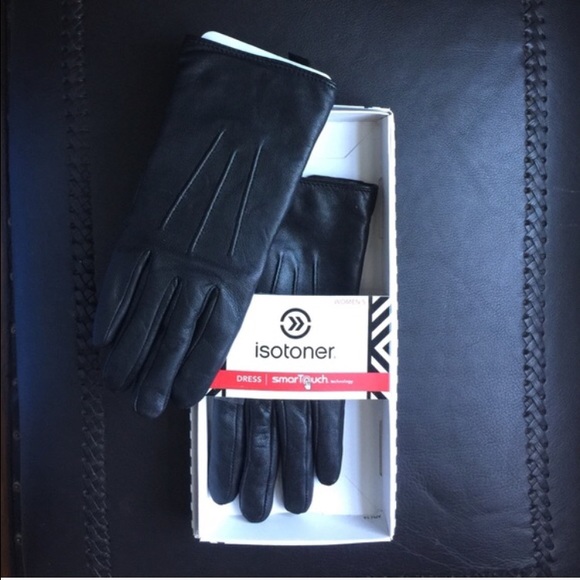 NIB- Genuine leather smarTouch gloves