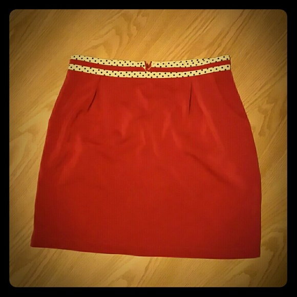 Red Pencil Skirt