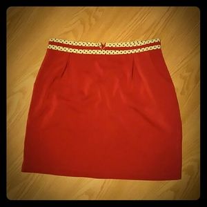 Red Pencil Skirt