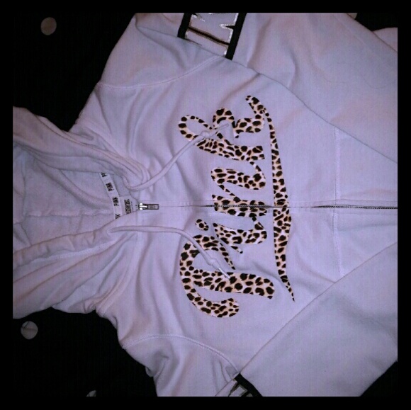 PINK zip up sweater