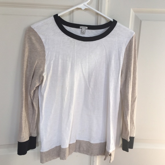 J Crew painters tee in color block