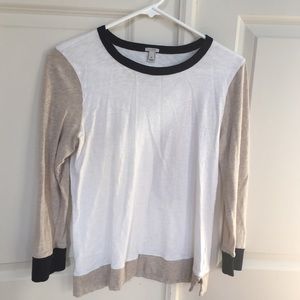 J Crew painters tee in color block