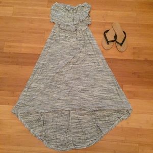 Gray high low dress