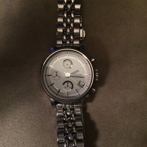 Silver Fossil Watch