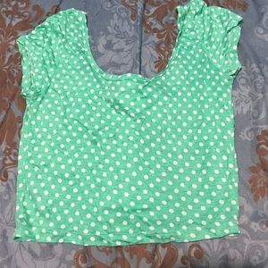 Poker Dot Crop Top