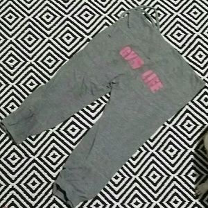 Cotton comfy gym life capris