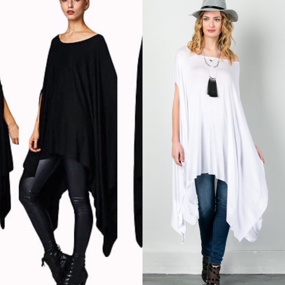 ⭐️LAST ONE⭐️Oversized Poncho-BLACK - Picture 2 of 2