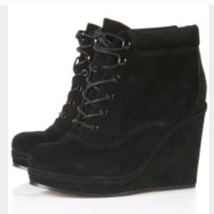 Topshop lace up ankle boots