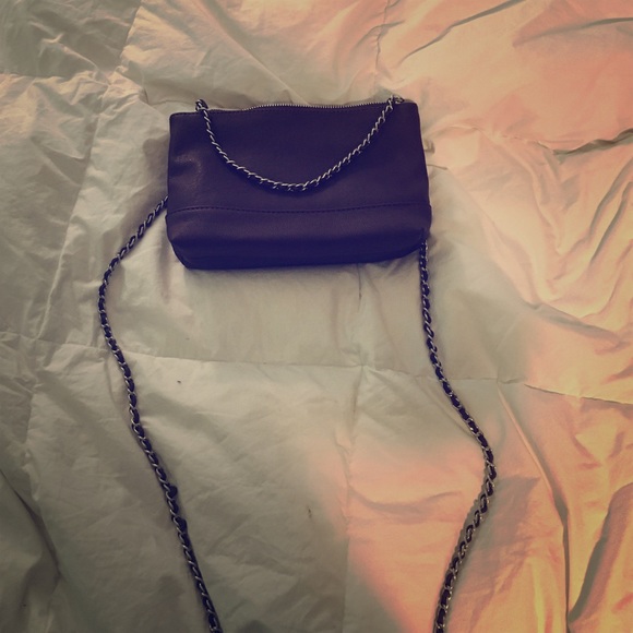 Plum/eggplant small cross body bag