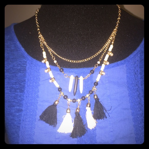 Layered Boho Fringe Necklace