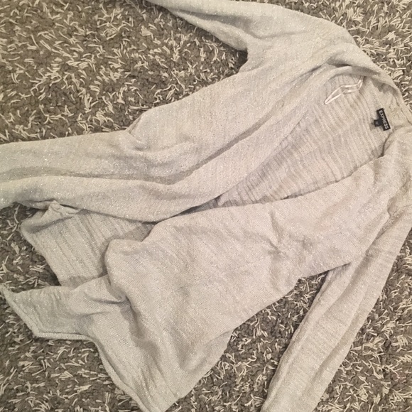Silver, sparkly cardigan