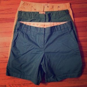 Lot of 3 pairs of J Crew Bermuda Shorts size 8-10