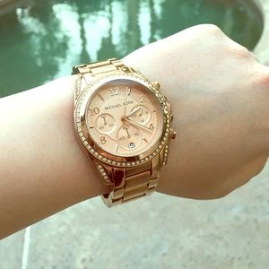Rose gold Michael Kors watch