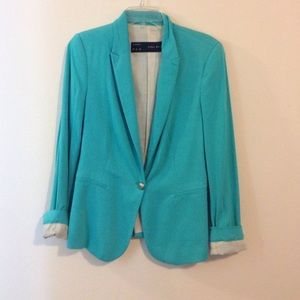Aqua Zara Cotton Blazer