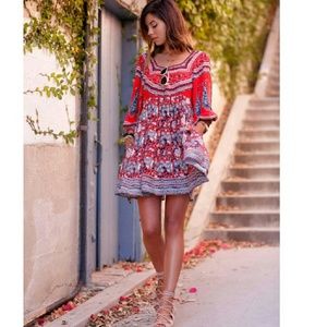 FREE PEOPLE 'Midsummer Dream' Babydoll Mini Dress