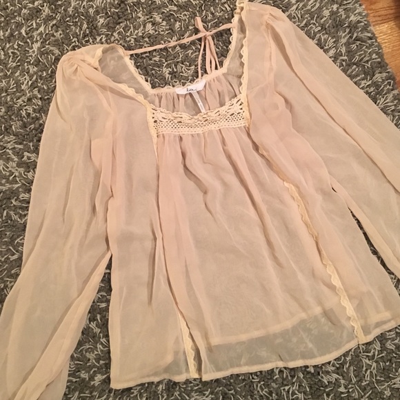 Cream blouse