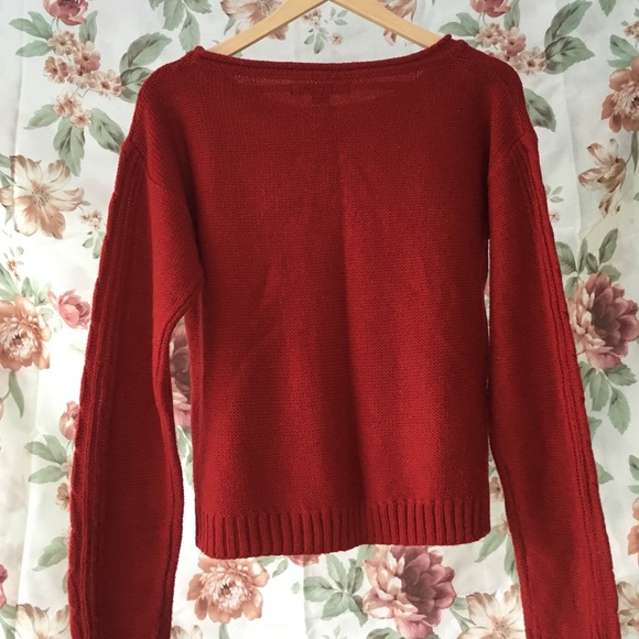 Forever 21 red knit sweater - Picture 2 of 3