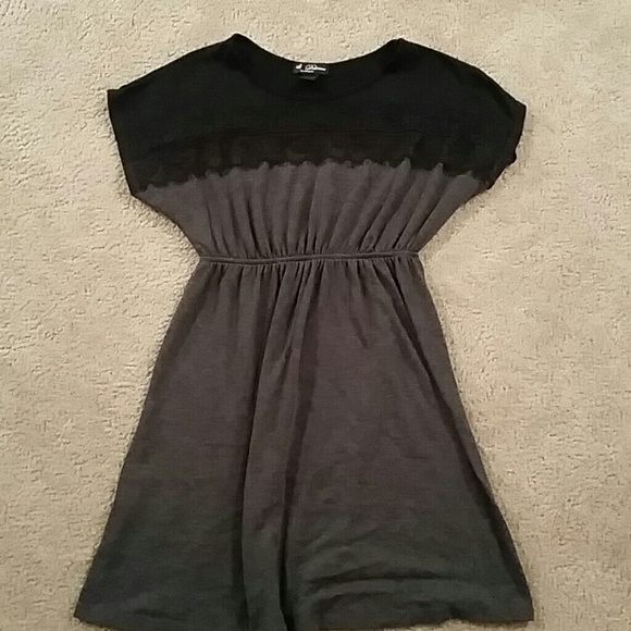 Grey/black lace detail dress - Picture 1 of 1