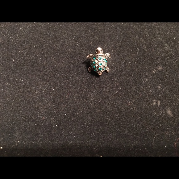 Sterling silver turtle charm