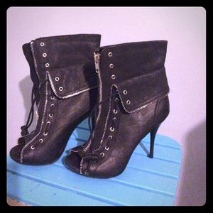 🌹✨SEXY✨🌹 open toe zipper heels👠