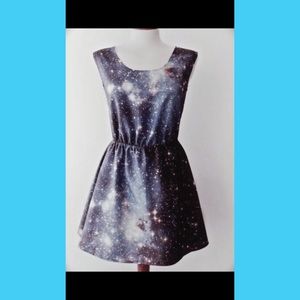 Unique size small Galaxy space dress
