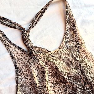 Animal Print Sheer Tank