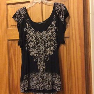 Beautiful black bohemian style top