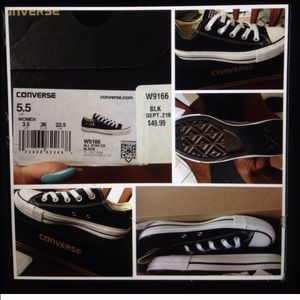 Black & White converse