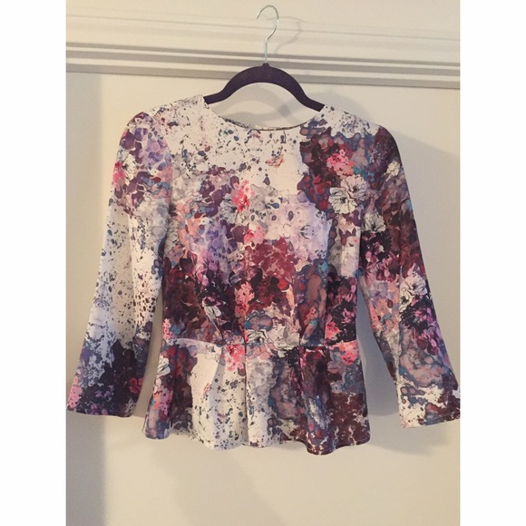 Floral Peplum Blouse