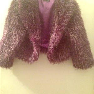 Furry fun purple faux fur jacket. Wore once