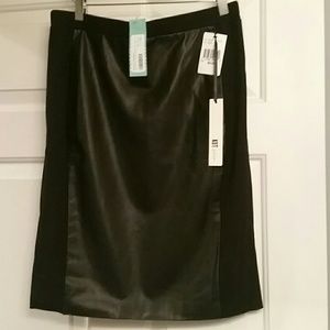 Kut from the Kloth faux leather panel pencil skirt