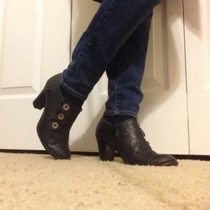 Black ankle boots