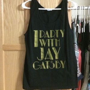 I Party With Jay Gatsby tank top