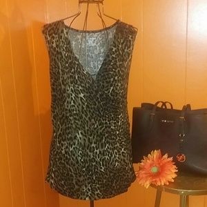 14/16 animal print top