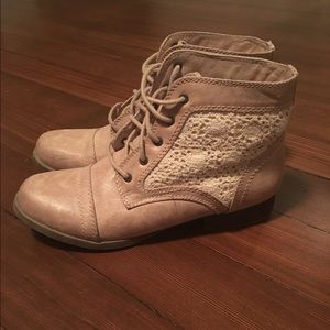 tan ankle booties